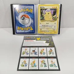 POKEMON 25th ANNIVERSARY FIRST PARTNER BINDER W/ 7 JUMBO CARDS SINNOH L - Image 1