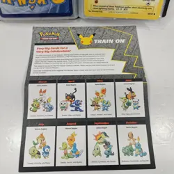 POKEMON 25th ANNIVERSARY FIRST PARTNER BINDER W/ 7 JUMBO CARDS SINNOH L - Image 2