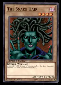 Yugioh The Snake Hair #SBLS-EN026 Speed Duel: Arena of Lost Souls LP - Image 1