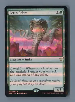 Lotus Cobra 193 Rare Zendikar Rising Magic: The Gathering Foil Near Mint - Image 1