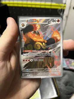 The Pokemon Company Emboar 098/086 SV White Flare IR Holo English 2025 180 HP - Image 1