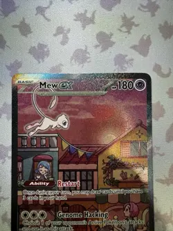 Pokemon Mew ex 053 SVP Black Star Promo Full Art Holo Psychic 180 HP - Image 2