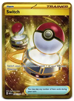 Switch 206/165 - 🌊 151 Hyper Rare Pokemon TCG 🖤 - LP - Image 1