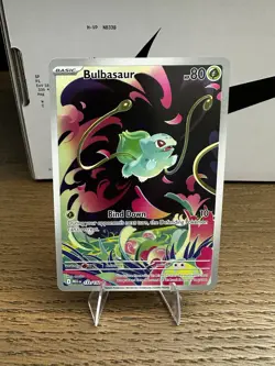 Pokemon TCG Mega Evolution Bulbasaur Illustration Rare IR 133/132 Near Mint New - Image 1
