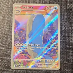 Pokemon TCG Wailord 162/159 Illustration Rare Holo Stage 1 HP240 Hydro Pump - Image 1