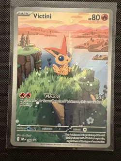 Pokemon TCG Victini SVP 208 Promo Victini Illustration Collection #3 - Image 1