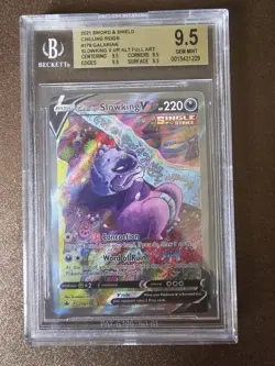 2021 POKEMON SWSH CHILLING REIGN FA GALARIAN SLOWKING V #179 BGS 9.5 GEM MT ✨ - Image 1
