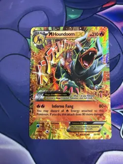 POKEMON TCG - M HOUNDOOM EX (22/162) ULTRA RARE - BREAKTHROUGH - Image 1