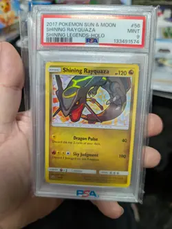 2017 POKEMON SHINING LEGENDS SHINING RAYQUAZA #56 HOLO PSA 9 MINT - Image 1