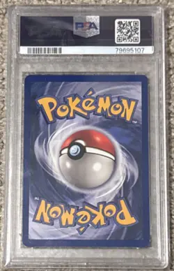 Pokemon 1999 Fossil Hitmonlee 7/62 Holo Rare 1st Edition PSA 8 - Image 2
