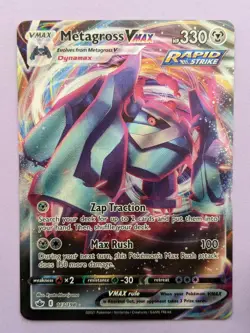METAGROSS VMAX 113/198 LP CHILLING REIGN VMAX Rare Pokemon - Image 1