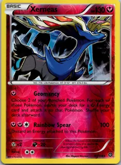 POKEMON XERNEAS 81/114 REVERSE HOLO RARE STEAM SIEGE NM/M - Image 1