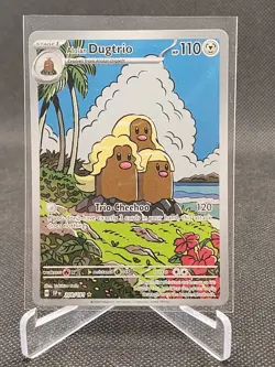 TCG POKEMON ALOLAN - DUGTRIO 208/191 - ILLUSTRATION RARE HOLO - SURGING SPARKS - Image 1