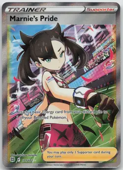 Marnie's Pride 171/172 Ultra Rare Brilliant Stars Pokemon NM/M - Image 1