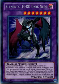 Yugioh Elemental HERO Dark Neos LCGX-EN059 Secret Rare NM - Image 1