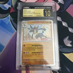 Pokemon SVI Lucario Stamped Cosmos Holo Promo Card 114/198 - Image 1