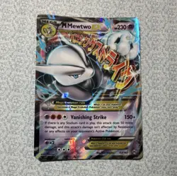 Pokemon M Mewtwo Mega EX 230 HP Vanishing Strike Ultra Rare Card 63/162 2015 - Image 1