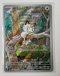 Meowth 106/094 Illustration Rare Phantasmal Flames Pokemon Card TCG - Image 1