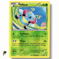 Volbeat 17/160 - 2015 XY Primal Clash Reverse Holo Rare Pokemon Card LP - Image 1