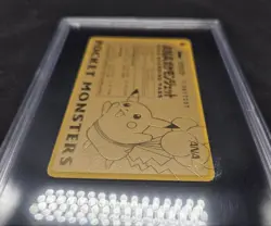 PSA 10 Pikachu ANA Pokemon Jet Gold Boarding Pass No.1 Promo Japanese Card 1998 - Image 2