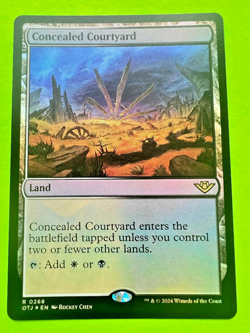 MTG Outlaws of Thunder Junction - Concealed Courtyard - Rare Foil 0268 - Image 1