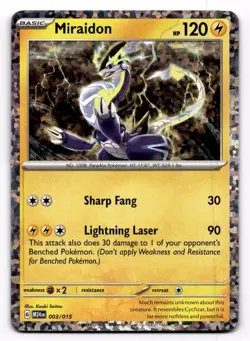 Miraidon 003/015 Holo Promo McDonald's Promos 2024 Pokemon HP - Image 1