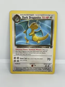 Pokemon Cards Dark Dragonite 22/82 Team Rocket Rare LP Minus - Image 1