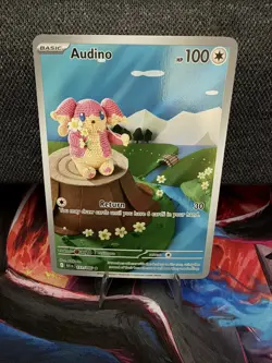Audino Illustration Rare SV: Black Bolt 151/086 NM Pokemon - Image 1