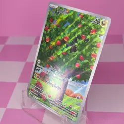 Pokemon Applin Illustration Rare Full Art Holo 185/167 SV06 40HP - Image 4