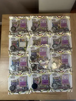 13x Pokemon TCG S&S Astral Radiance Triple Booster Pack Blister Pack - Image 1