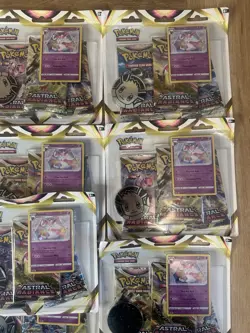 13x Pokemon TCG S&S Astral Radiance Triple Booster Pack Blister Pack - Image 3
