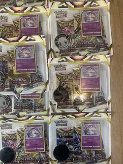 13x Pokemon TCG S&S Astral Radiance Triple Booster Pack Blister Pack - Image 4