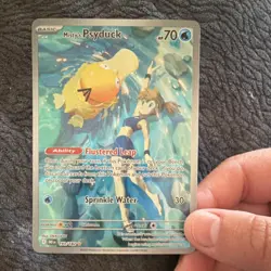 Pokemon Misty's Psyduck 193/182 Sv10 Destined Rivals Illustration Rare Holo - Image 1