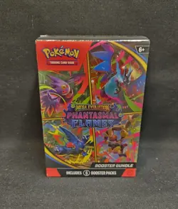 Pokemon TCG Mega Evolution Phantasmal Flames Booster Bundle Sealed New - Image 1