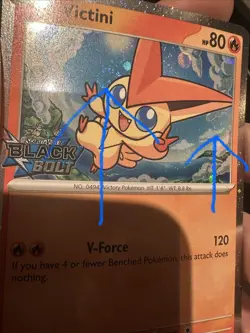 [SWIRL] Victini Black Bolt Stamped 012/086 Rare Holo SV: Black Bolt Pokemon NM - Image 1