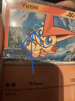 [SWIRL] Victini Black Bolt Stamped 012/086 Rare Holo SV: Black Bolt Pokemon NM - Image 2