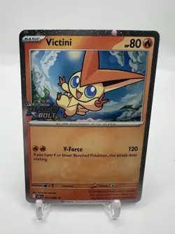 [SWIRL] Victini Black Bolt Stamped 012/086 Rare Holo SV: Black Bolt Pokemon NM - Image 4