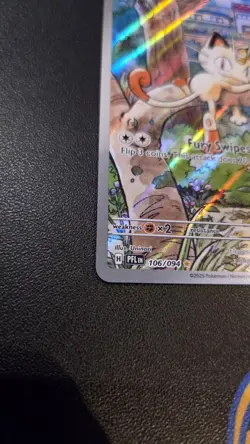 Pokemon TCG Meowth Full Art Fantasmal Flames 106/094 Near Mint - Image 3