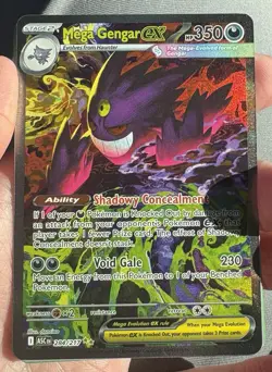 Pokemon TCG Mega Gengar Ex 284/217 Special Illustration Rare SIR Ascended Heroes - Image 1