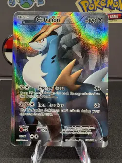 Cobalion Noble Victories 100/101 Full Art Holo Rare Pokemon TCG Mp - Image 1