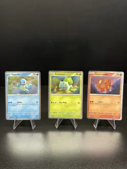 Bulbasaur, Charmander, Squirtle SVP Promo Holo Lot (3) Pokemon #046-048 - Image 1