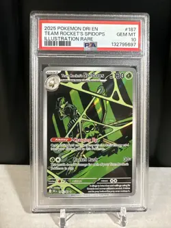 2025 POKEMON DRI EN-DESTINED RIVALS #187 TEAM ROCKET'S SPIDOPS PSA 10 - Image 1
