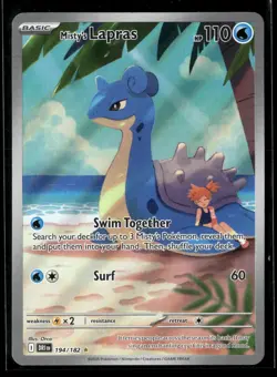 Misty's Lapras 194/182 Illustration Rare Destined Rivals Pokemon NM/M - Image 1
