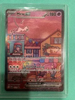 Pokemon Mew EX Holo Full Art Promo 053 Scarlet & Violet SVP Basic 180 HP - Image 1
