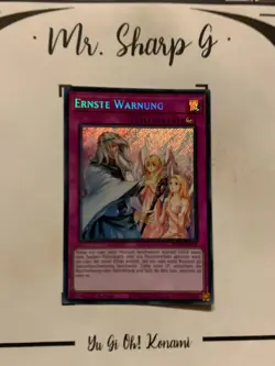 ERNSTE WARNUNG - 1. AUFLAGE RA02-DE078 DEUTSCH Yu-Gi-Oh! CARD SECRET RARE HOLO - Image 2