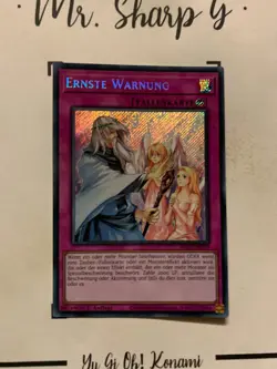 ERNSTE WARNUNG - 1. AUFLAGE RA02-DE078 DEUTSCH Yu-Gi-Oh! CARD SECRET RARE HOLO - Image 4