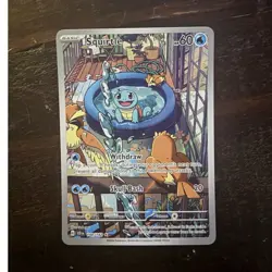 Pokemon Squirtle 148/142 Sv2a NEAR MINT 151 Art Rare Full Art Holo - Image 1