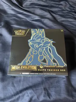 Pokemon Center Mega Evolution Lucario Elite Trainer Box ETB New Sealed - Image 1