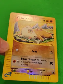 Pokemon TCG Cubone 103/165 Expedition Base Set Reverse Holo MP - Image 2