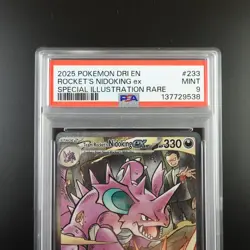 PSA 9 Team Rocket's Nidoking ex 233/182 Pokemon Destined Rivals Full Art Graded - Image 2